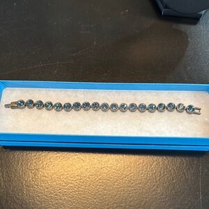 Touchstone Crystal Denim Blue Ice Bracelet